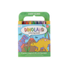 Set libro y crayones en estuche para viaje – dinosaurios